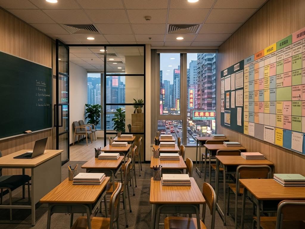 現代化的補習中心課室